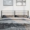vidaXL Cabeceira de cama 193 cm metal preto