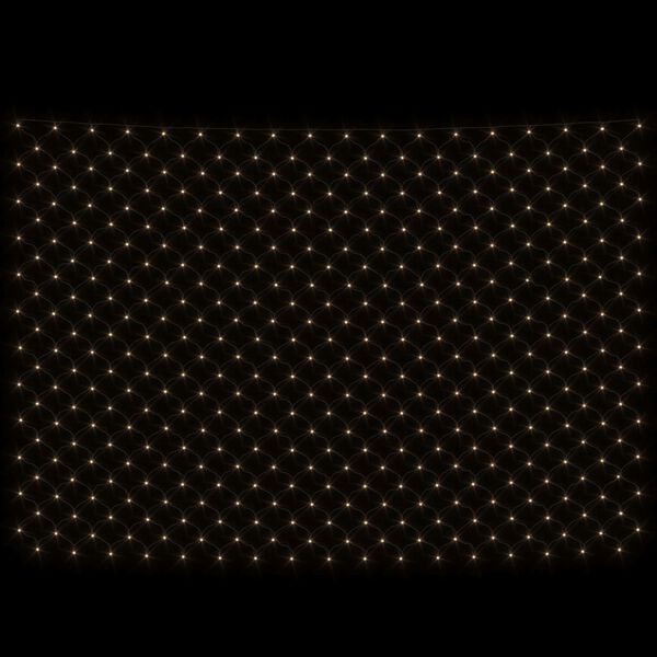 vidaXL Rede luzes de natal 4x4 m 544 luzes LED int/ext branco quente