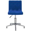 vidaXL Cadeiras de jantar girat&oacute;rias 2 pcs veludo azul