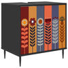 vidaXL Arm&aacute;rio de Banheiro ESSEN Carvalho Preto 60 x 40 x 61 cm