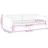 vidaXL Sof&aacute;-cama 90x200 cm tecido cinzento-acastanhado
