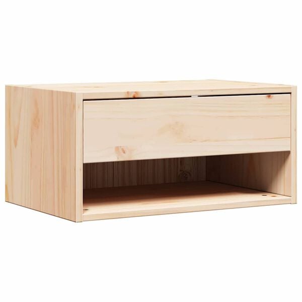 vidaXL Mesa-de-cabeceira com gaveta Castanho 50 x 32,5 x 24 cm
