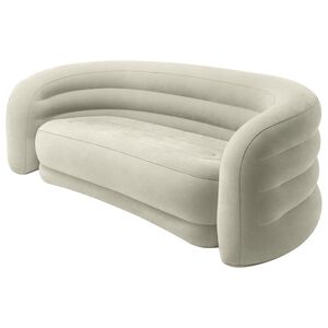 INTEX Sof&aacute; Curvo INTEX Cinzento 229 x 109 x 81 cm PVC e Rayon
