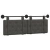 vidaXL Cabeceira suspensa Preto PU Antigo