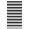 vidaXL Cortina Zebra 90,9x150 cm, largura do tecido 86,7 cm, preta