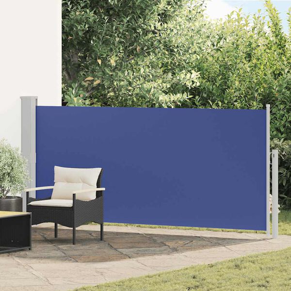 vidaXL Toldo lateral retr&aacute;til 140x300 cm azul