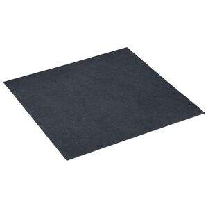 vidaXL Pranchas de Piso Autoadesivo M&aacute;rmore Preto 30,5 x 30,5 cm