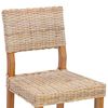 vidaXL Cadeira de jantar 2 pcs Natural 46 x 55 x 84 cm Rattan Kubu