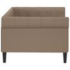vidaXL Sof&aacute;-cama 80x200 cm couro artificial cor cappuccino