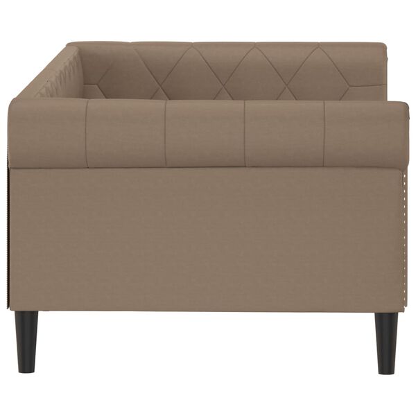 vidaXL Sof&aacute;-cama 80x200 cm couro artificial cor cappuccino