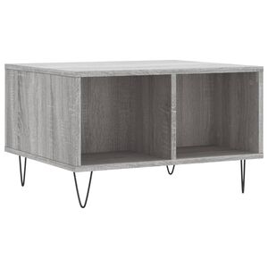 vidaXL Mesa de centro 60x50x36,5 cm derivados de madeira cinza sonoma