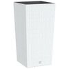 vidaXL Vaso com interior remov&iacute;vel 21 / 49 L vime PP branco