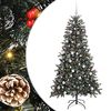 vidaXL &Aacute;rvore de Natal Artificial Verde 180 cm PVC, Pl&aacute;stico e A&ccedil;o
