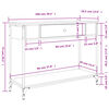 vidaXL Mesa consola 100x34,5x75cm derivados de madeira carvalho sonoma