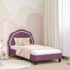 vidaXL Estrutura de Cama Infantil com Cabeceira Roxo 80 x 160 cm