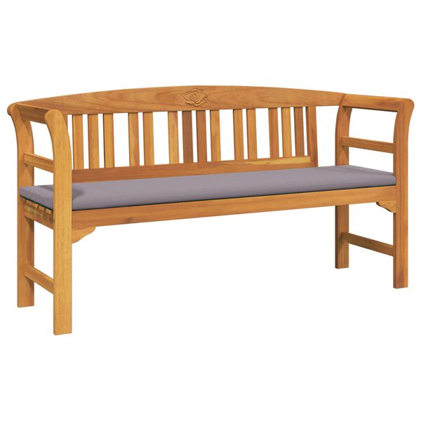 vidaXL Banco de Rosa Natural 157 x 46 x 82,5 cm