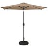 vidaXL Parasol de Jardim com Luzes LED e Base 270 x 270 cm Poli&eacute;ster