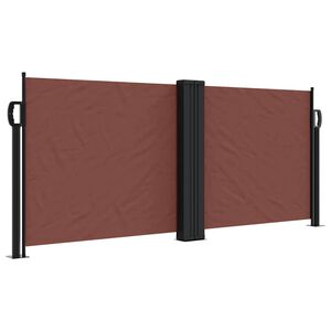 vidaXL Toldo lateral retr&aacute;til 100x600 cm castanho
