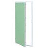 vidaXL Painel de Acesso Verde e Prata 45 x 85 cm Alum&iacute;nio e Gesso