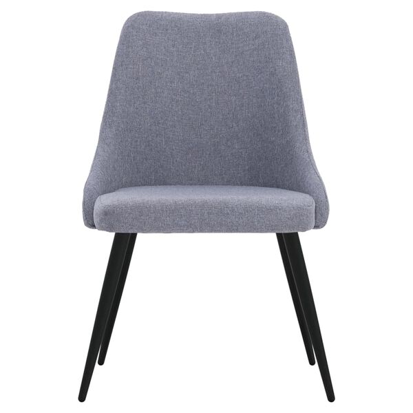 vidaXL Cadeiras de jantar 2 pcs tecido cinzento-claro