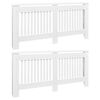 vidaxl Coberturas de radiador 2 pcs derivados madeira 172 cm branco