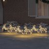 vidaXL Renard LED com 180 LEDs 6 pcs Ouro PET