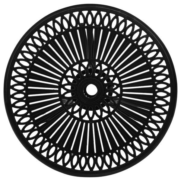 vidaXL Mesa de jardim 62x62x65 cm alum&iacute;nio fundido preto