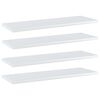 vidaXL Prateleiras para estante 4 pcs derivados de madeira branco