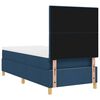 vidaXL Cama Box com colch&atilde;o com cabeceira Azul 80 x 200 cm tecido