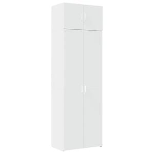 vidaXL Arm&aacute;rio de arruma&ccedil;&atilde;o 70x42,5x225 cm derivados de madeira branco