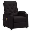 vidaXL Poltrona de massagens couro artificial preto