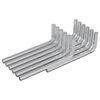 vidaXL Chave Hexagonal 12 unid. Prateado 32 x 86 mm A&ccedil;o