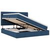 vidaXL Cama com arruma&ccedil;&atilde;o e colch&atilde;o Azul 180 x 200 cm tecido