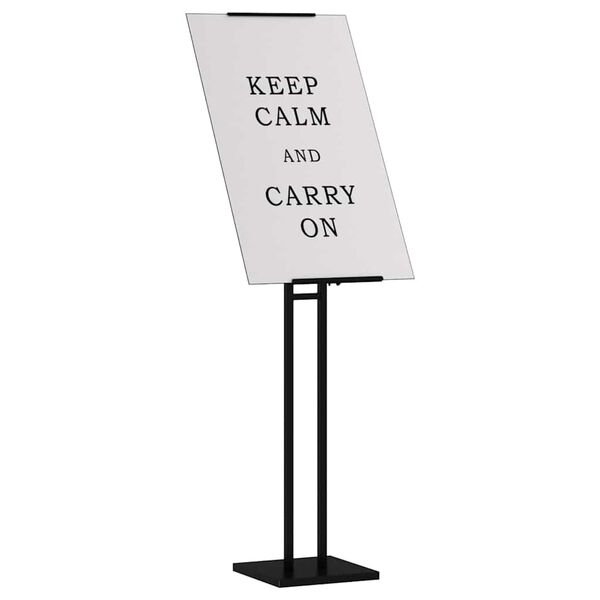 vidaXL Displays de Feira Preto 26,5 x 26,5 x 150 cm A&ccedil;o