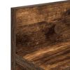 vidaXL Cabideiro de Parede Carvalho Defumado 100 x 10,5 x 18 cm