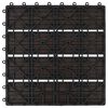 vidaXL Telha de Deck 11 pcs Marrom Escuro 30 x 30 cm WPC