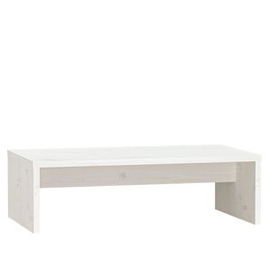 vidaXL Suporte para monitor 50x27x15 cm pinho maci&ccedil;o branco