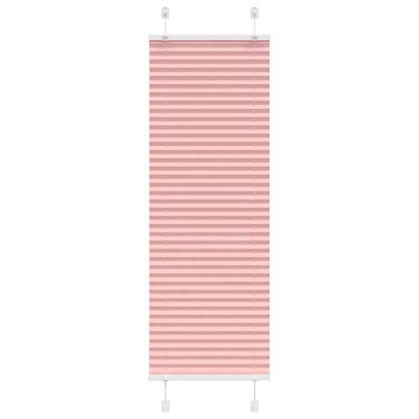 vidaXL Rosa Plissada Cega 40x100 cm Largura Tecido 39,4 cm Poli&eacute;ster