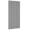 vidaXL Painel de telhado 12 unid. Cinzento 100 x 45 cm A&ccedil;o galvanizado