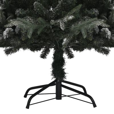 vidaXL Árvore Natal artificial pré-iluminada c/ neve 210 cm PVC e PE