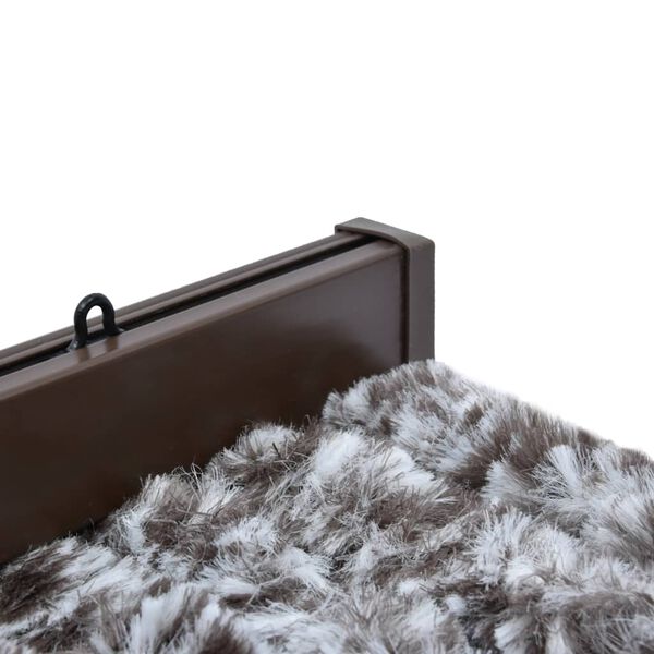 vidaXL Cortina anti-insetos 56x185 cm chenille castanho e bege