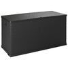 vidaXL M&oacute;vel de arruma&ccedil;&atilde;o para jardim 120x56x63 cm vime PE antracite