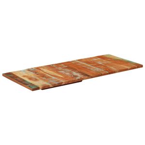 vidaXL Tampo mesa retangular 60x140cm 25-27 mm madeira recuper. maci&ccedil;a