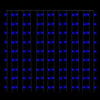 vidaXL Cortina ilumina&ccedil;&atilde;o 300 luzes LED 3x3 m 8 fun&ccedil;&otilde;es azul