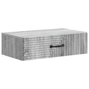 vidaXL Mesa Lateral de Parede Sonoma Cinzento 59 x 34,5 x 17 cm