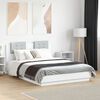 vidaXL Estrutura cama c/ cabeceira 120x190 cm derivados madeira branco