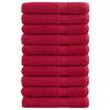 vidaXL Toalhas de sauna premium SOLUND 10pcs 80x200cm 600gsm vermelho