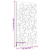 vidaXL Decora&ccedil;&atilde;o p/ muro jardim 105x55 cm a&ccedil;o corten design folha &aacute;cer