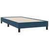 vidaXL Cama box spring c/ colch&atilde;o e LED azul-escuro 80x210 cm veludo