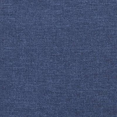 vidaXL Cabeceira de cama c/ abas tecido 183x16x78/88 cm azul